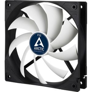 ARCTIC F12 Computer behuizing Ventilator 12 cm Zwart, Wit