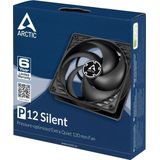 ARCTIC P12 Silent Computer behuizing Koeler 12 Zwart