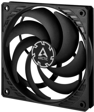Arctic P12 Slim PMW PST - Ventilatorhuis - 120mm - 42.1 cfm - 300 - 2100 rpm - 0 DB modus - FDB - 4-pin - zwart