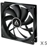 ARCTIC F12 Computer behuizing Ventilator 12 cm Zwart 5 stuk(s)