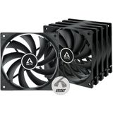 ARCTIC F12 PWM PST Computer behuizing Ventilator 12 cm Zwart 5 stuk(s)
