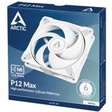 ARCTIC P12 Max Computer behuizing Ventilator 12 cm Wit 1 stuk(s)