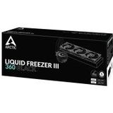 ARCTIC Liquid Freezer III 360 - Waterkoeling PC, CPU AIO Waterkoeler, Intel & AMD, Efficiënte PWM-gestuurde pomp, Ventilator: 200–1800 rpm, LGA1851 en LGA1700 Contact Frame - Zwart