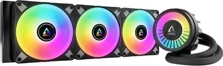 ARCTIC Liquid Freezer III 360 A-RGB - Waterkoeling PC, CPU AIO Waterkoeler, Intel & AMD, Efficiënte PWM-gestuurde pomp, Ventilator: 200–2000 rpm, LGA1851 en LGA1700 Contact Frame - Zwart