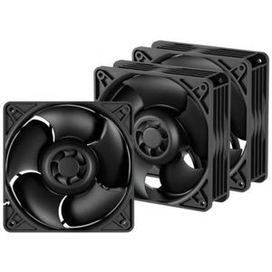 Arctic - Ventilator - Zwart - 120x120x25mm - 3-Pack