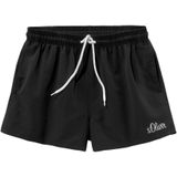 Look - Unikleur - Zwembroek - Zwart - Elastisch Band - Steekzakken