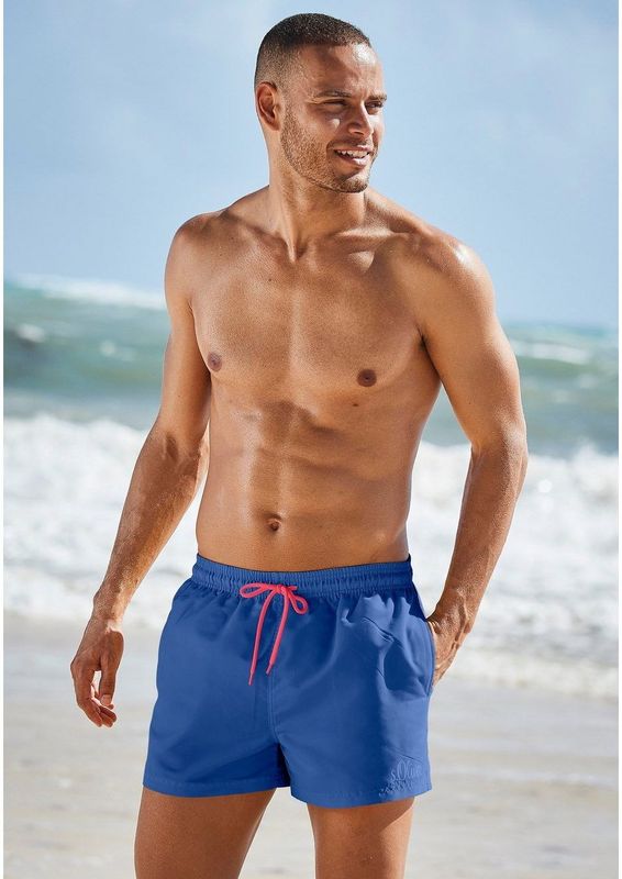 Look - Unikleur - Zwembroek - Blauw - Elastisch