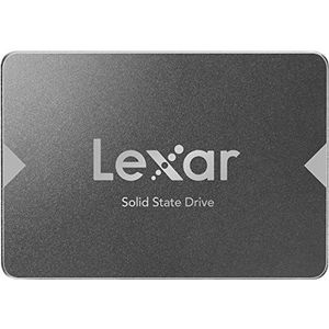 Lexar NS100 2,5” SATA III 6 Gb/s Interne SSD 512GB, SSD Schijf, Solid-State Drive, Tot 550 MB/s Lezen, voor laptop, desktopcomputer/pc (LNS100-512AMZN)