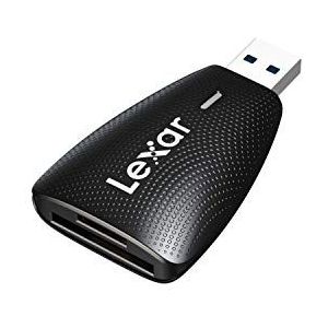 Lexar Multi-Card 2-in-1 USB 3.1 Lezer, Tot 312 MB/s voor UHS-I UHS-II SD Kaart en micro SD Kaart, Compatibel met USB 3.0/2.0 (LRW450UBAMZN)