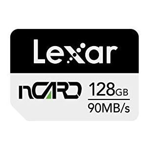 Lexar nCARD 128GB NM kaart, Tot 90 MB/s Lezen, Tot 70 MB/s Schrijven, Nano Geheugenkaart voor Huawei-telefoons, Smartphones (LNCARD-128AMZN)