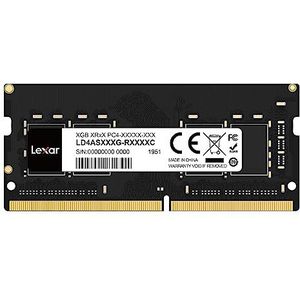 Lexar SODIMM RAM DDR4 16GB 3200 MHz, DRAM 260-pins DDR4 SODIMM-Laptopgeheugen, Hoogwaardige SO-DIMM, PC-Laptopcomputergeheugen (LD4AS016G-B3200ASST)