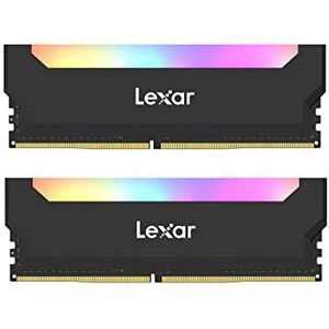 Lexar Hades RGB DDR4 RAM 32 GB Kit (16 GB x 2) 3600 MHz, DRAM 288-pins U-DIMM Desktop Geheugen, LED Verlichting Gamen PC Geheugen, XMP 2.0 High Performance Computer Geheugen (LD4BU016G-R3600ADLH)