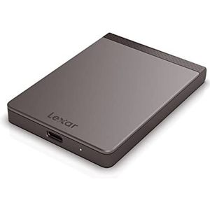 Lexar SL200 1TB draagbare SSD, externe SSD, Solid State Drive, tot 550MB/s lezen, 400MB/s schrijven, USB Type-C poort LSL200X001T-RNNNG