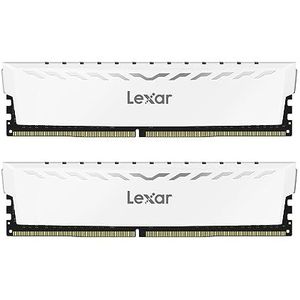 Lexar THOR RAM DDR4 16 GB Kit (8 GB x 2) 3600 MHz, DRAM 288-Pin U-DIMM PC RAM-geheugen, XMP 2.0 High Performance-geheugen, CL18-22-22-42, 1,35 V (LD4BU008G-R3600GDWG)
