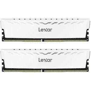 Lexar THOR DDR4 RAM 32 GB Kit (2x16GB) 3600 MHz, DRAM 288-pins UDIMM Desktop Geheugen, XMP 2.0 High Performance Computer Geheugen, CL18-22-22-42, 1.35V (LD4BU016G-R3600GDWG)