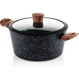 Westinghouse - Kookpan - Ø 24 cm - Zwart Marmer - Antiaanbaklaag - Speciale Editie
