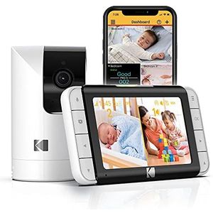 KODAK Cherish C525P Intelligenter Video-Monitor für Babys, hochwertiges Video für schnelle und vertrauensvolle Überprüfung, Lange Akkulaufzeit bei Nacht und Nickerchen, 1 Unité (Lot de 1)