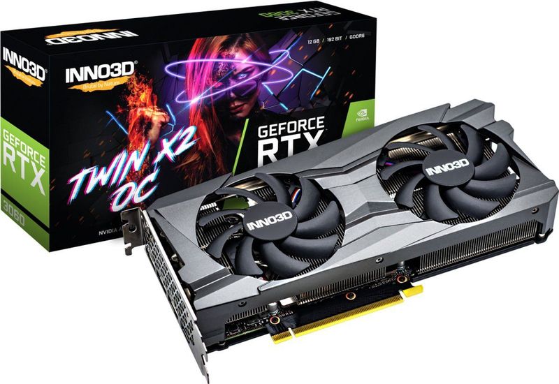 Inno3D - GeForce RTX 3060 Twin X2 OC - Videokaart - 12GB - GDDR6