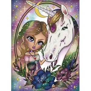 DIAMOND DOTZ Unicorn - Diamond Painting - 6.694 Dotz - 40x30 cm