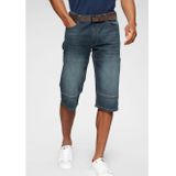 H.I.S Jeansbermudas HANTZ (Set, 2-tlg., mit abnehmbarem Gürtel) gerader Beinschnitt, Used-Look mit Abriebeffekten