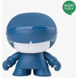 Xoopar - Mini Xboy Bluetooth Portable Speaker Mini draagbare speaker met LED licht - Krachtig 360° geluid geïntegreerd Selfie afstandsbediening - Blauw