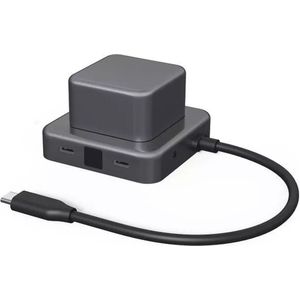 Xoopar CUBBI 7-in-1 Oplaadhub - Antraciet Zwart