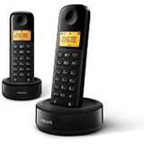 Philips D1602B DECT-telefoon Nummerherkenning Zwart
