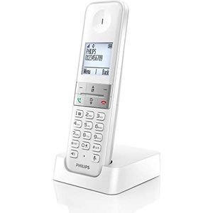 Draadloze telefoon Philips D4701W/34 Wit Zwart