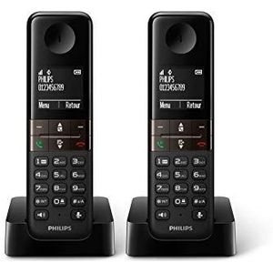 Draadloze telefoon Philips D4702B/34 Duo 1,8" DECT (2 pcs)