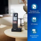 Philips D4752B DECT-telefoon Nummerherkenning Zwart