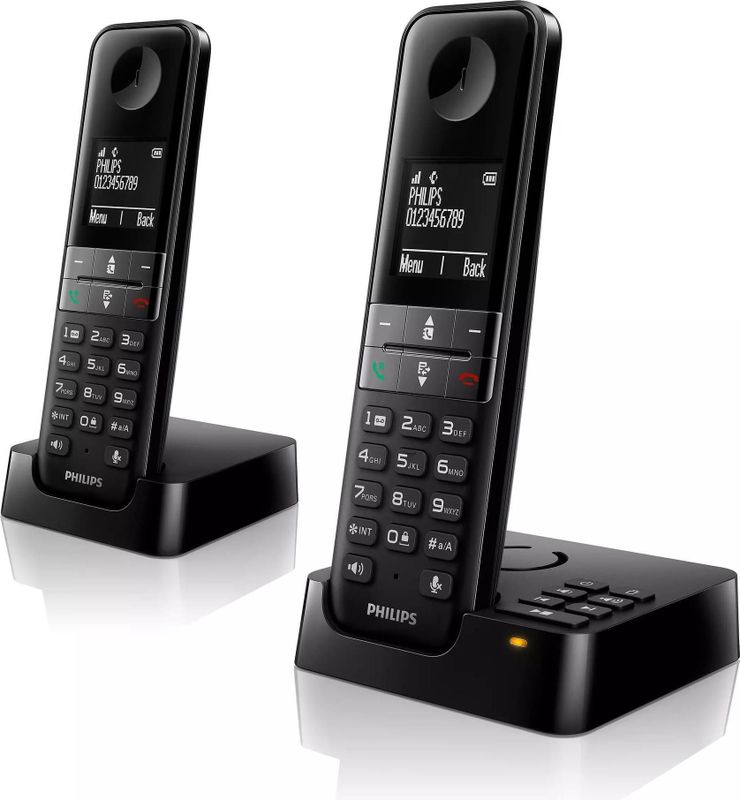 Philips D4752B DECT-telefoon Nummerherkenning Zwart