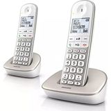 Philips DECT XL4902S/34 – Duo draadloze DECT-telefoon – 16 uur – Seniorentelefoon met 2 handsets – wit