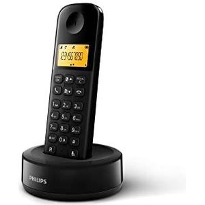 Philips Draadloze telefoon - D1601B/01 - DECT telefoon - huistelefoon - vaste aansluiting - zwart