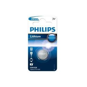 Philips lithiumknoopbatterij Cr1620 3V blisterverpakking*1 - CR1620/00B