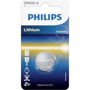 Philips - Knoopcel batterijen - CR2032 - 1 stuk