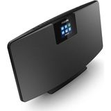 Philips Audio TAM2805/10 Internetradio, DAB+ Radio (WiFi, Bluetooth, Spotify Connect, Alarmfunctie, Stereogeluid, TFT-Display, Superslank Design) Zwart - 2020/2021 Model, 400 x 223 x 102 mm