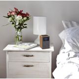 Philips Tar5005/10 Wekkerradio - Houten Kast - Grijze Luidsprekerafdekking