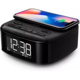 Philips R7705/10 Radiowecker DAB+/UKW Digitalradio (Bluetooth, Doppelter Alarm, Sleep Timer, Automatische Zeitsynchronisierung, Batteriesicherung, Ladegerät für Mobiltelefone)