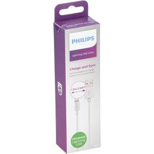 Philips DLC2103V - oplaadkabel Lightning - Universal Lightning USB - 1,2 meter