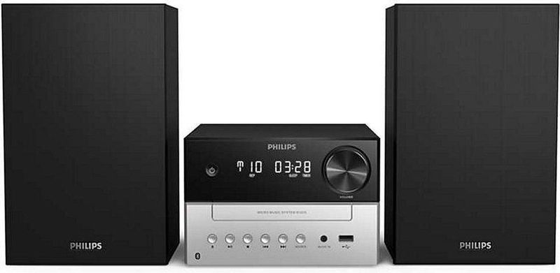 Philips TAM3205/12 (Bluetooth, 2x 9 W), Stereosysteem, Zwart, Zilver