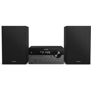 Philips M4505/12 mini-stereo-installatie met CD, USB, Bluetooth (radio dab+/FM, CD-MP3, 60 W, audio-ingang, USB-poort voor het opladen, basreflex-luidspreker, digitale controle) - model 2020/20 21