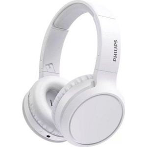 Philips 5000 series TAH5205WT/00 hoofdtelefoon/headset Hoofdtelefoons Draadloos Hoofdband Muziek USB Type-C Bluetooth Wit