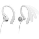 PHILIPS TAA1105 - In-Ear Sport Oordopjes - Wit - Microfoon - Afstandsbediening in Snoer