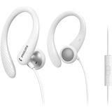 PHILIPS TAA1105 - In-Ear Sport Oordopjes - Wit - Microfoon - Afstandsbediening in Snoer