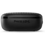 Philips S2505B/00 Draadloze Luidspreker Bluetooth met LED-lampen (Ingebouwde Microfoon, Stevig en IPX7-waterbestendig, 10 Uur Afspeeltijd, 20 m Draadloos Bereik) Zwart