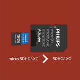 Philips Micro SDXC Kaart 512GB - Class 10 UHS-I U3 - Incl. SD Adapter