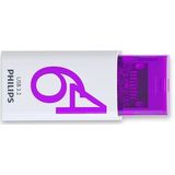 Philips - USB 3.2 64GB Click Series - USB-stick - Wit - Paars