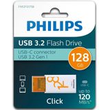 Philips - Click Edition - USB Stick - 128 GB - USB 3.2 Gen 1 - Zwart