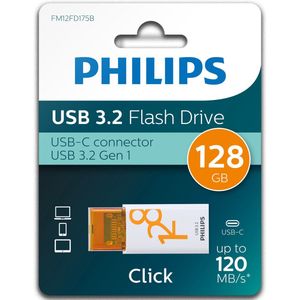 Philips - Click Edition - USB Stick - 128 GB - USB 3.2 Gen 1 - Zwart