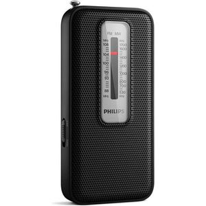 Draagbare Radio - Lichte - Met Hoofdtelefoonaansluiting - Werkt op 2 AAA-batterijen